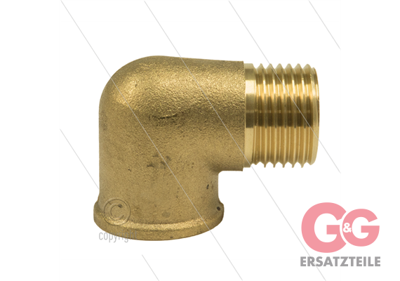 Winkel - Messing (ND) - 1" IG x 1" AG