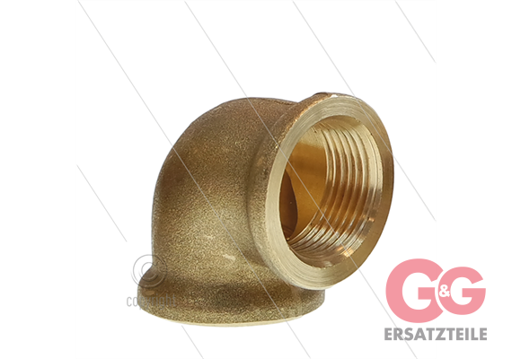 Winkel - Messing (ND) - 2 x 3/4" IG