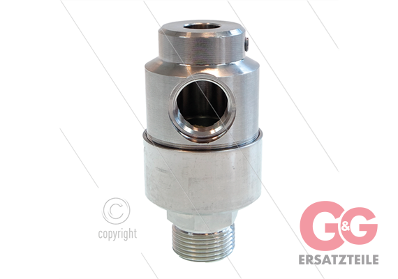 Winkeldrehgelenk - 3/4" IG x 1" AG - Modell BGX - 60 bar - NW28 - max 150°C