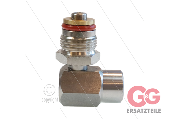 Winkeldrehgelenk - 3/8" IG x 3/4" AG - aus Edelstahl - für Modell AX-ALX - 400 bar