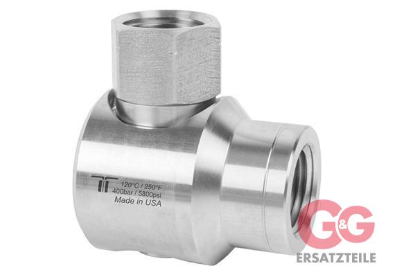 Winkeldrehgelenk-E INOX - WDEI-12 1/2"NPT-F 1/2"NPT-F H=30 ø18
