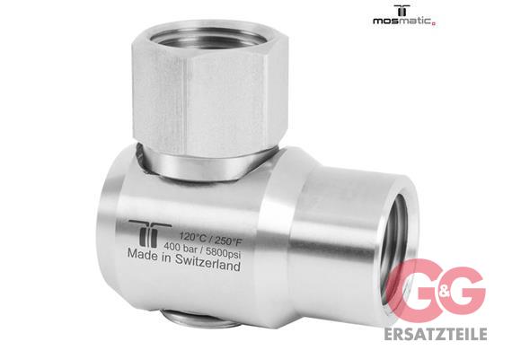 Winkeldrehgelenk-E INOX WDEI-12 G1/2"F G1/2"F H=24 ø18