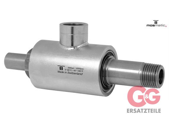 Winkeldrehgelenk mit Lager, INOX WDRL-13 1/2"NF 1/2"NM H=70 ø25 L=155
