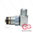 Winkeldrehgelenk Stahl verzinkt - Ramex - 3/4" AG x 1/2" AG - 200 bar - NW10 - 90°C - EPDM | Bild 2