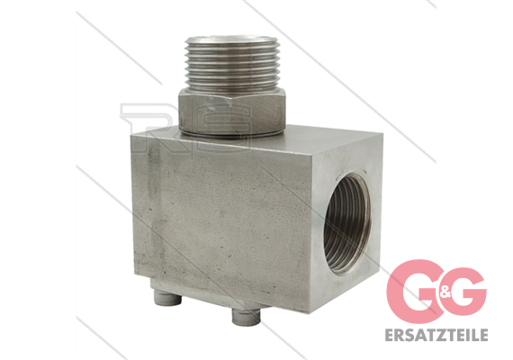 Winkeldrehgelenk WDTH24/V2A - 1" IG x 1" AG - 200 Bar - NW24 - max. 100°C