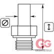 X-EG 12L R3/8"AG Stahl verzinkt Ohne Mutter und Schneidring | Bild 2