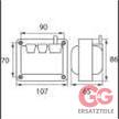 Zündtrafo COFI 812C Steckanschluß 4 mm 230 V Pri:230V;0,6A Sec:2x4000V;12mA 100%ED | Bild 2