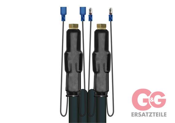 Zuleitungsschlauch im Deckenkreisel 2,2 Meter  mit E-Kabel; Schlauch im Kreisel