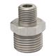 1/2"AG : 1/4"AG Gegennippel Edelstahl 15 mm