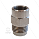 1/2" - Gegennippel - Edelstahl - 250 Bar - Ø11mm - max 150°C - Viton Dichtring - 3/8" IG