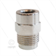 1/2" - Gegennippel - Messing - 250 Bar - Ø11mm - max 150°C - Viton Dichtring - 1/4" IG