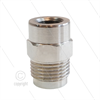 1/2" - Gegennippel - Messing - 250 Bar - Ø11mm - max 150°C - Viton Dichtring - 1/4" IG