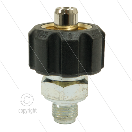 1/2" - Handverschraubung - 250 Bar - Messing - Ø11mm - 1/4"