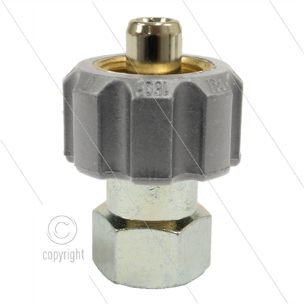 1/2" - Handverschraubung - Edelstahl - 250 Bar - Ø11mm - max 150°C - 3/8" IG