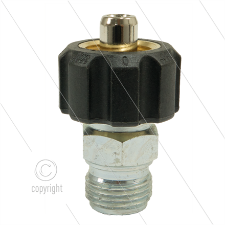 1/2" - Handverschraubung - Messing - 250 Bar - Ø11mm - max 150°C - 1/2" AG
