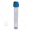1" Filtergehäuse - 20" ohne Einsatz - Filtertasse transparent - max 8,6 bar - H=594mm - 2x