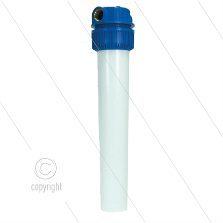 1" Filtergehäuse mit Filtereinsätze - Filtertasse weiß - 20" Filter Baumwolle Einsatz - 20