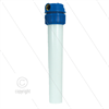 1" Filtergehäuse mit Filtereinsätze - Filtertasse weiß - 20" Filter Baumwolle Einsatz - 20