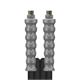 2SC DN10 400 bar 1,5 M. AGR 3/8 : AGR 3/8  gewickelte Decke. Armaturen kpl. aus Edelstahl