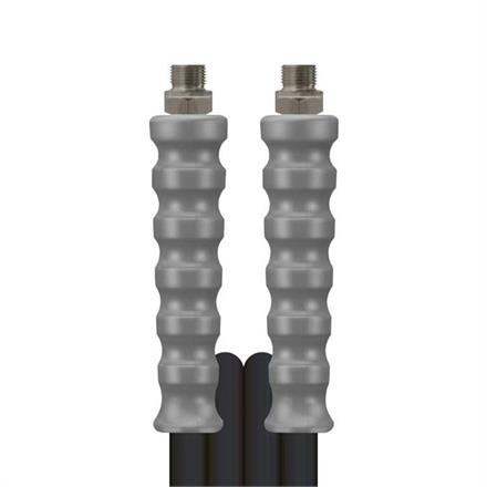 2SC DN10 400 bar 1,5 M. AGR 3/8 : AGR 3/8  gewickelte Decke. Armaturen kpl. aus Edelstahl