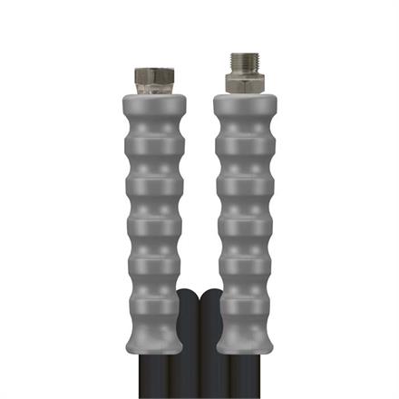 2SC DN10 400 bar 20 M. DKR 3/8" : AGR 3/8"  gewickelte Decke. Armaturen kpl. aus Edelstahl