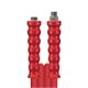 2SC DN10 500 bar 50 M. AGR 3/8" : DKR 3/8" gewickelte Decke. Armaturen kpl. aus Edelstahl
