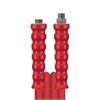 2SC DN10 500 bar 50 M. AGR 3/8" : DKR 3/8" gewickelte Decke. Armaturen kpl. aus Edelstahl