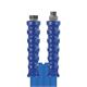 2SN DN10 500 bar 15 M.DKR 3/8 : AGR 3/8 gewickelte Decke. Armaturen kpl. aus Edelstahl