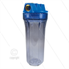 3/4" Filtergehäuse - 9" ohne Einsatz - Filtertasse transparent - max 8,6 bar - H=306mm - 2