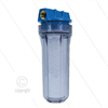 3/4" Filtergehäuse mit Filtereinsätze - Filtertasse transparent - 9" Baumwolle Einsatz - 2