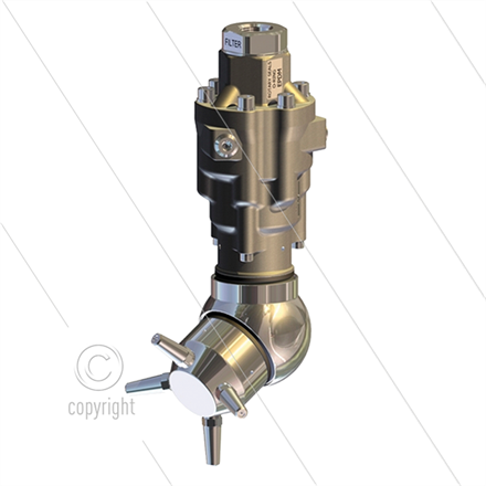 A80RF - selbstdrehender Sektor Tankreiniger - 9,0mm injektor