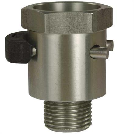 Adapter 1/2"AG : 11 mm innen Edelstahl mit Clip