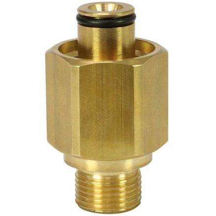 Adapter K-Lock-6 3/8"AG : TR22IG Messing
