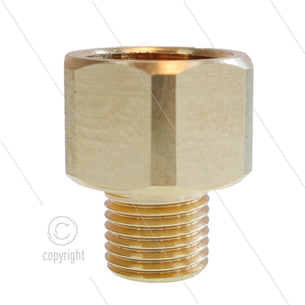 Adapter M18x1,5 IG x 1/4" AG - Messing - 1-teilig