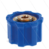 AR1 - 1/2" - Handverschraubung - blau - Messing - 250 Bar - Ø15mm - max 160°C - 1/4" IG