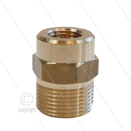 AR1 - M22x1,5 - Gegennippel - Messing - 250 Bar - Ø14mm - 1/