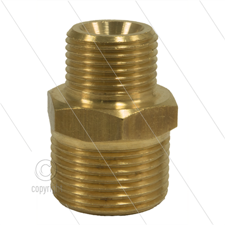 AR1 - M22x1,5 - Gegennippel - Messing - 250 Bar - Ø14mm - max 160°C - 3/8" AG