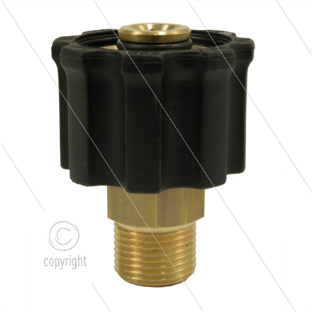 AR1 - M22x1,5 - Handverschraubung - Messing - 250 Bar - Ø14mm - max 160°C - 3/8" AG