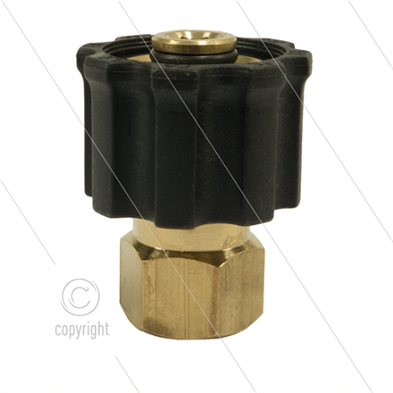 AR1 - M22x1,5 - Handverschraubung - Messing - 250 Bar - Ø14mm - max 160°C - 3/8" IG