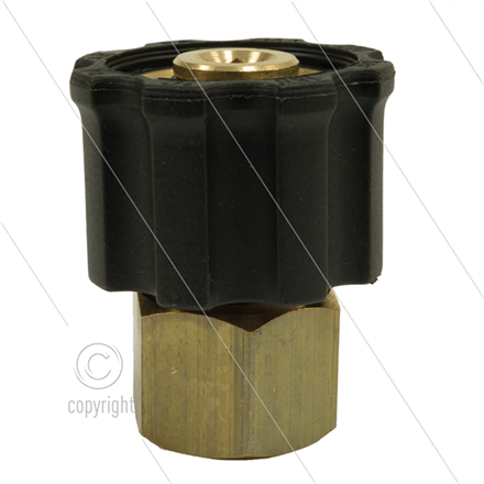 AR1 - M22x1,5 - Handverschraubung - Messing - 250 Bar - Ø15mm - max 160°C - 3/8" IG