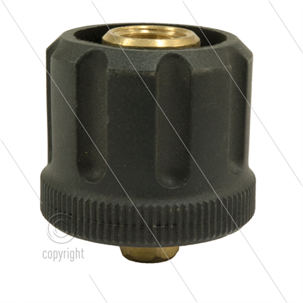 AR4 - M22x1,5 - HV - Messing - 250 Bar - Ø14mm - max 160°C - Innen sechskant für Kränzle