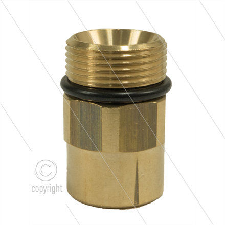 AR8 - M24x1,5 - Gegennippel - Messing - 350 Bar - Ø14mm - 3/