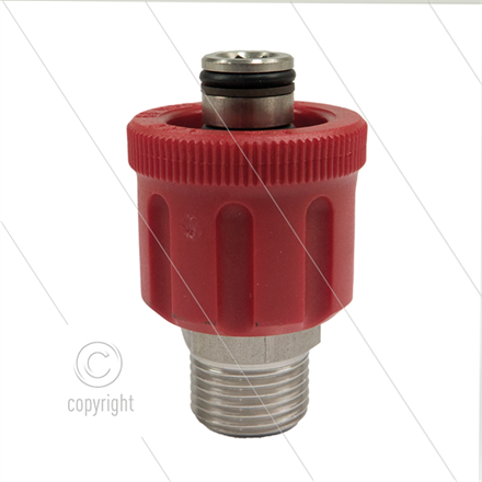 AR9 - M24x1.5 - Handverschraubung - Edelstahl - 600 Bar - Ø15mm - max 160°C - 1/2" AG
