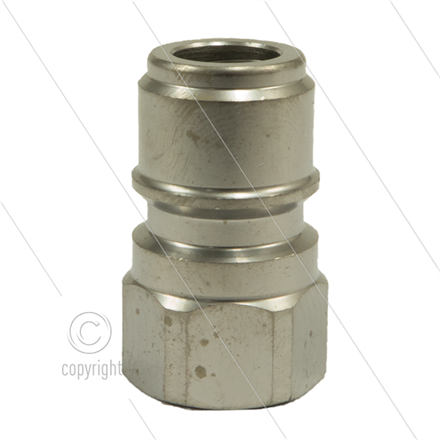ARS350 - Nippel - Edelstahl - 350 Bar - Ø19,9mm - max 90°C - passend zu Nilfisk-Alto - 1/4