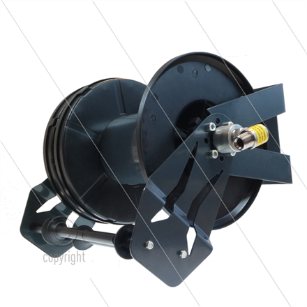 Automatik Schlauchaufroller Hybrid - Nylon / Stahl pulverbeschichtet schwarz - 30m - max