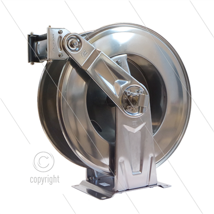 Automatischer Schlauchaufroller - Schlaucheinlauffenster einstellbar - VA - 15m - 400 Bar