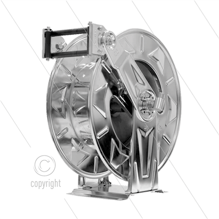 Automatischer Schlauchaufroller - Schlaucheinlauffenster einstellbar - VA - 25m - 250 Bar