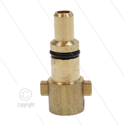 Bajonetnippel 1/4" IG - Messing - Pin Ø14mm - passend zu Nilfsik (KEW) + Makita + Lavor