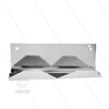 Bürstenwandhalter - Edelstahl - Abmessung HxBxT: 90 x 250 x 100mm