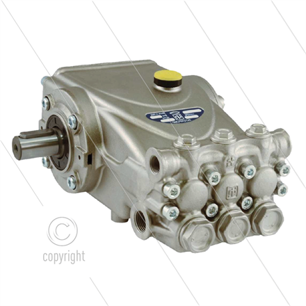 C3W2015HT Hochdruckpumpe - 15 l/min - 200 Bar - 1450 U/min - 5,74 KW - max 85°C - Welle L